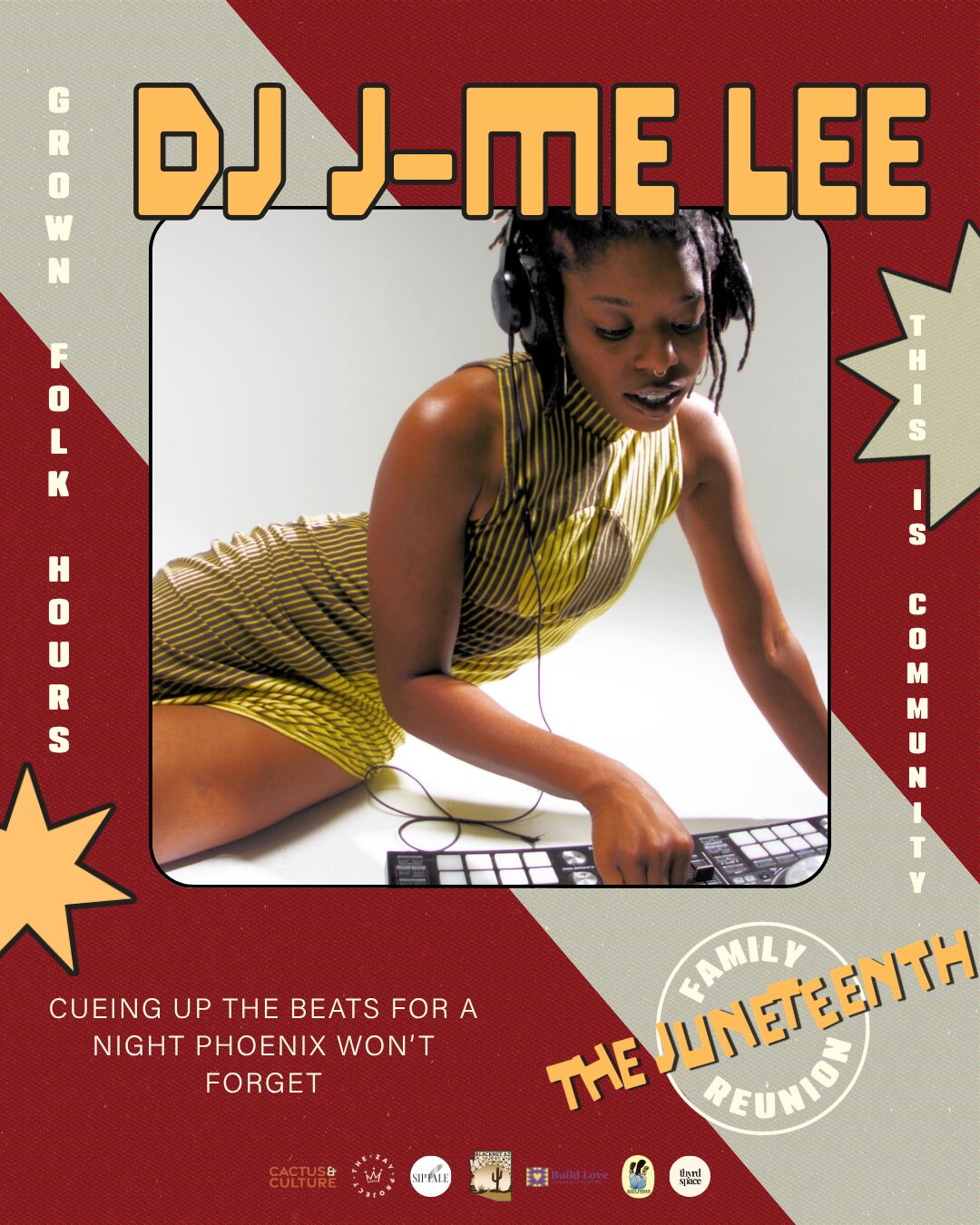 DJ J-Me Lee lineup announcement for The Juneteenth Family Reunion