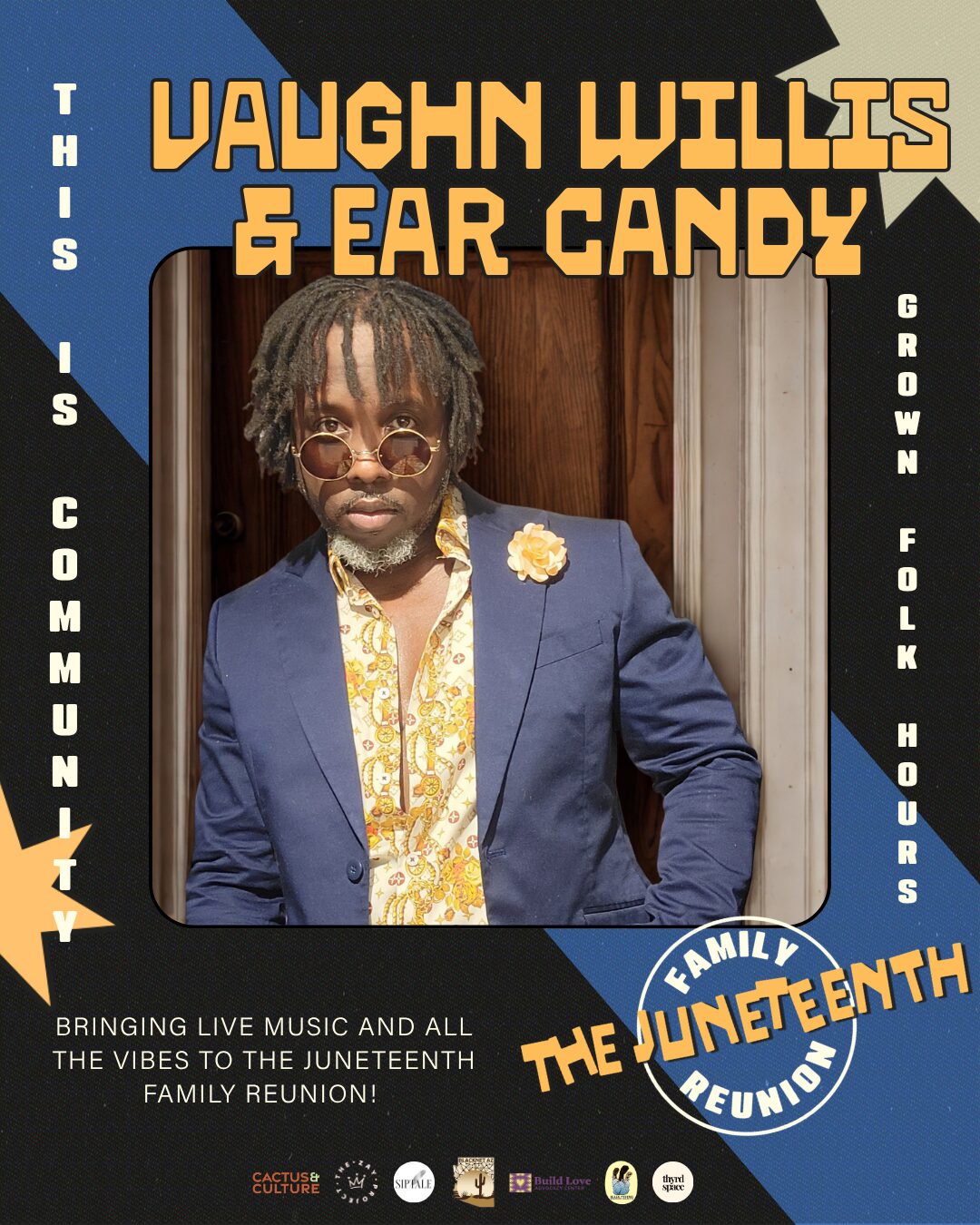 Vaughn Willis & Ear Candy lineup announcement for The Juneteenth Family Reunion